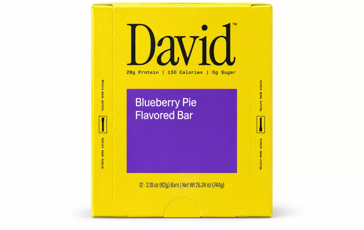 David Blueberry Pie Protein Bars 12 Pack