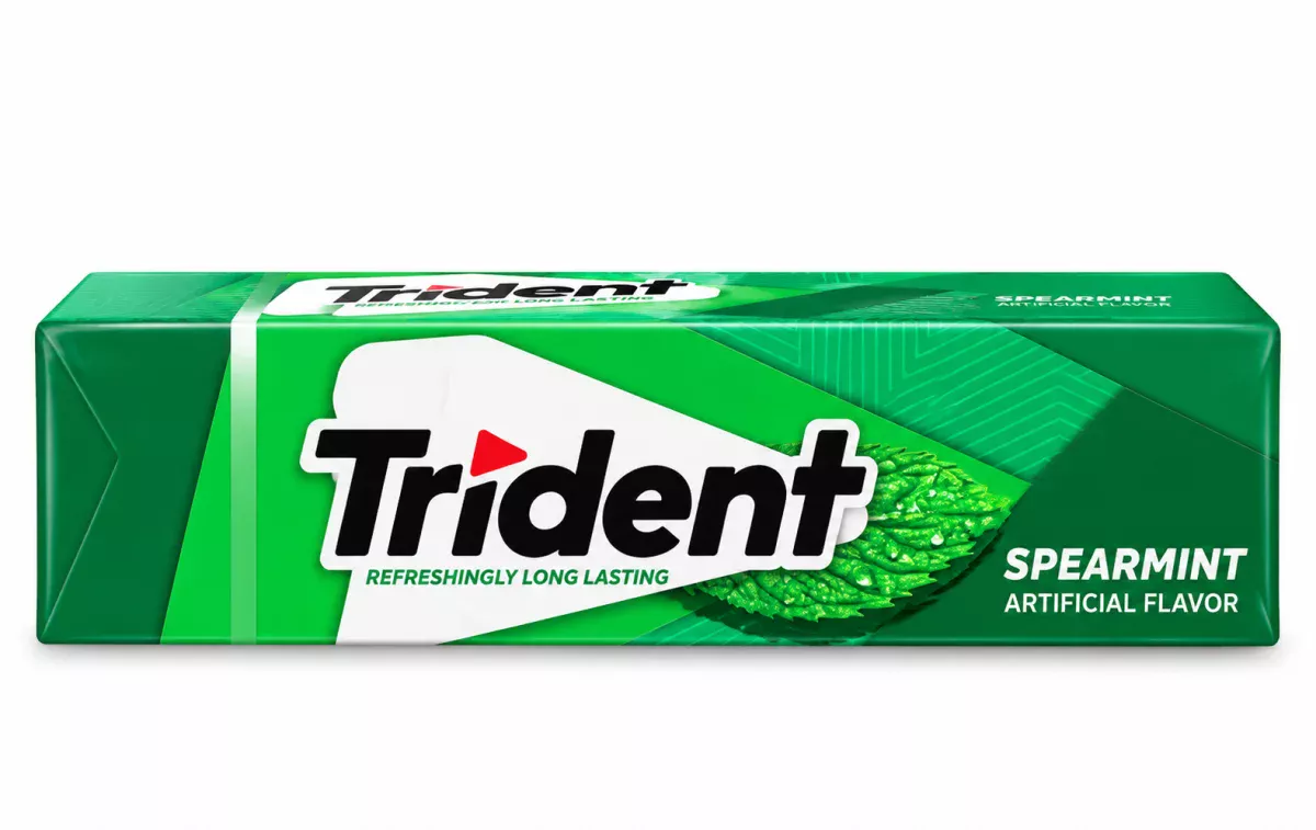 Trident Spearmint Flavor 12 Pack 14 Sticks